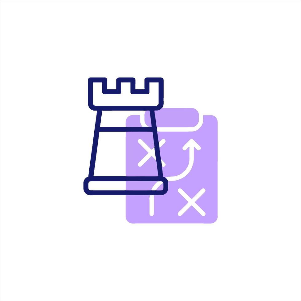 A chess piece with a check mark on it vector