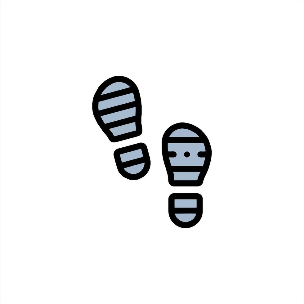 Footprints icon illustration vector
