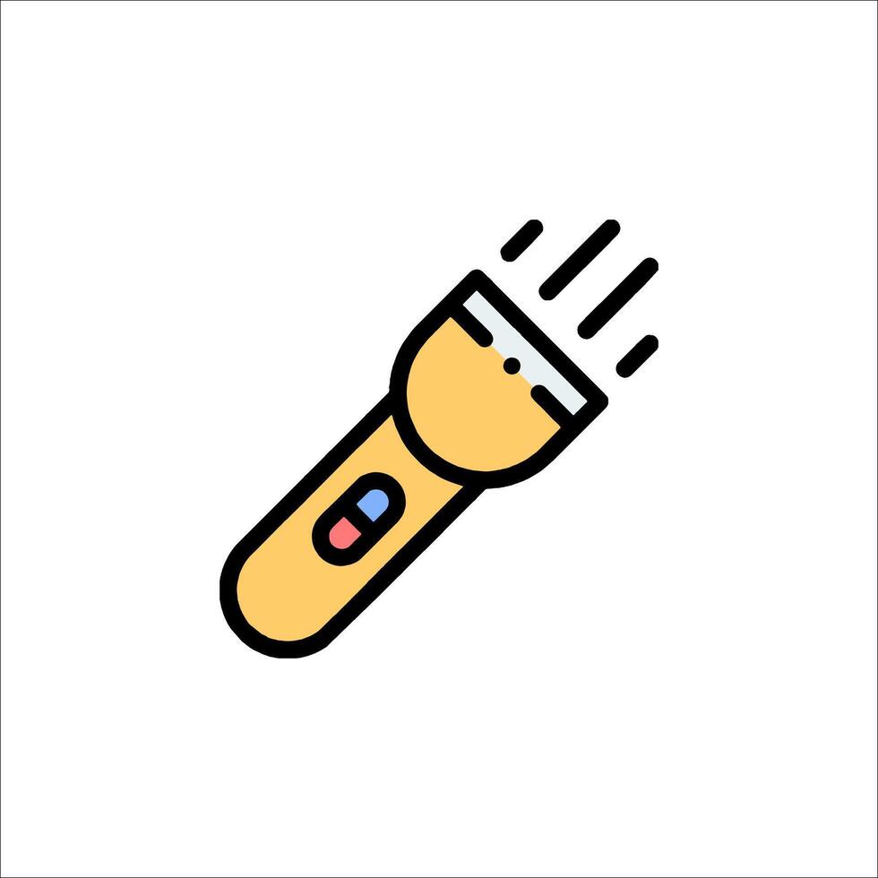 A flat icon of a hair dryer vector