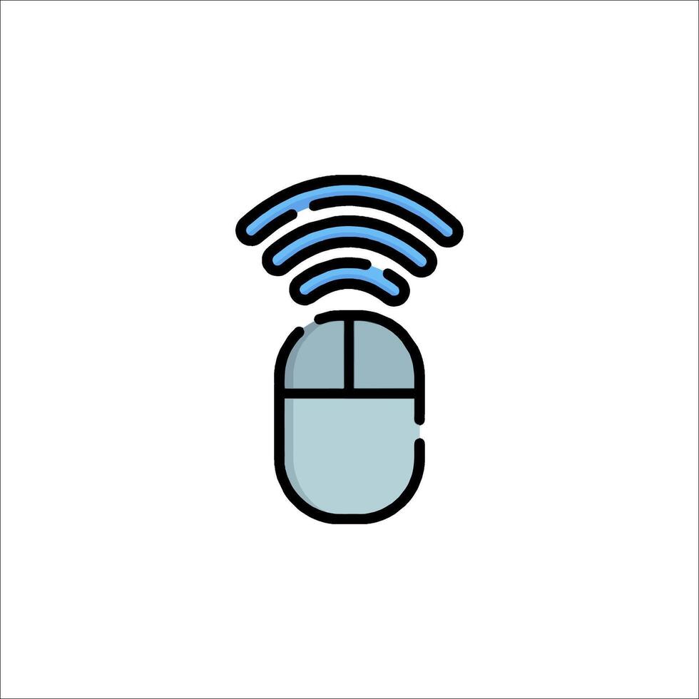 A wireless mouse icon on a white background vector