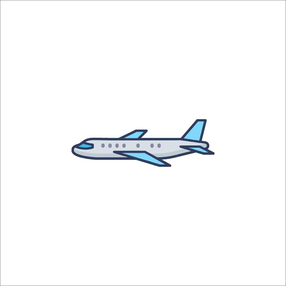 Airplane icon illustration vector
