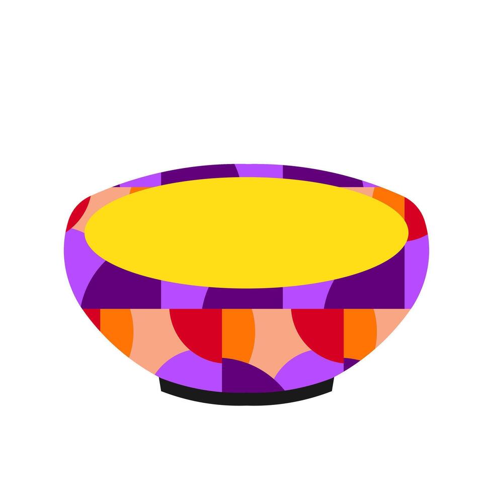bowl illustration isolated on white background vector