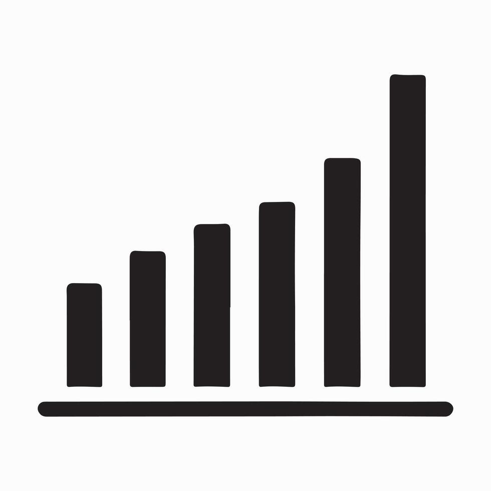 Trending Upward Graph Showing Exponential Growth Chart vector
