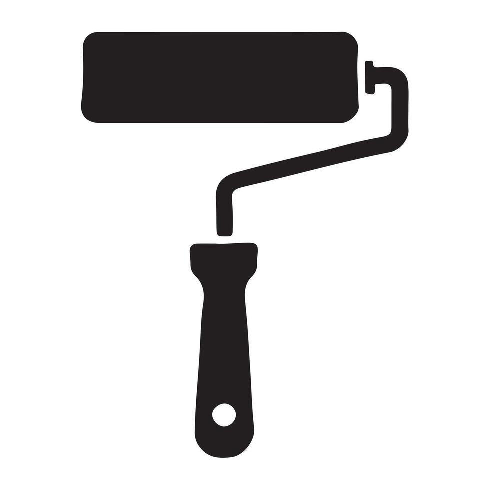 Paint Roller Icon for Home Improvement Projects vector