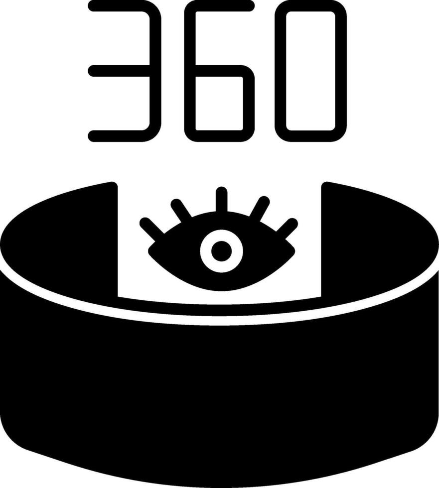 360 View Icon Design Symbol vector