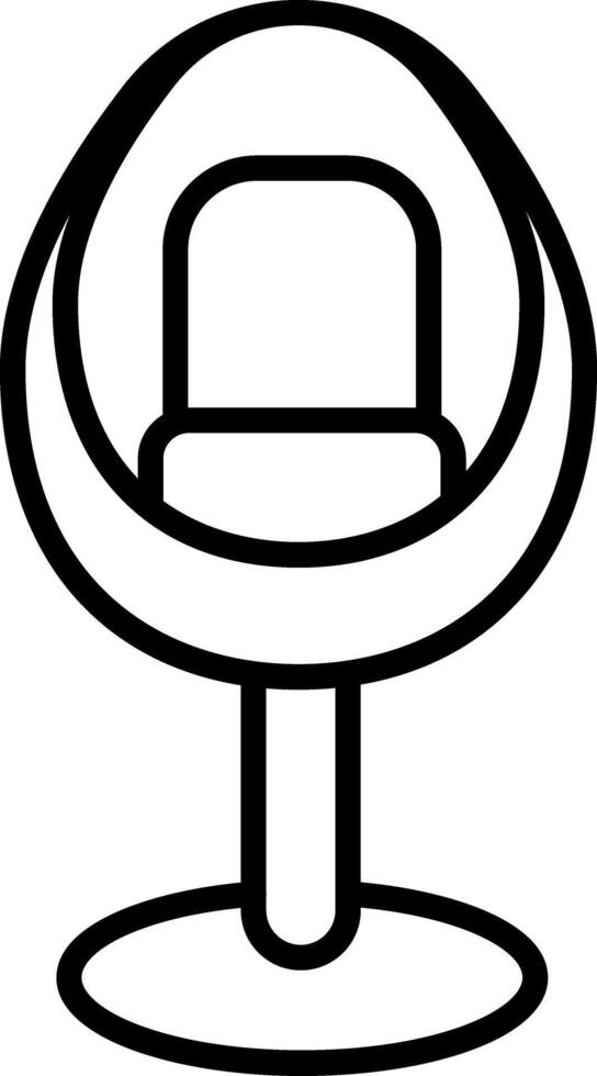 Egg Chair Icon Design Symbol vector