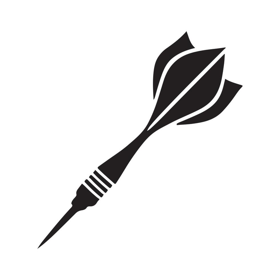 Professional Dart Silhouette Illustration for Games vector
