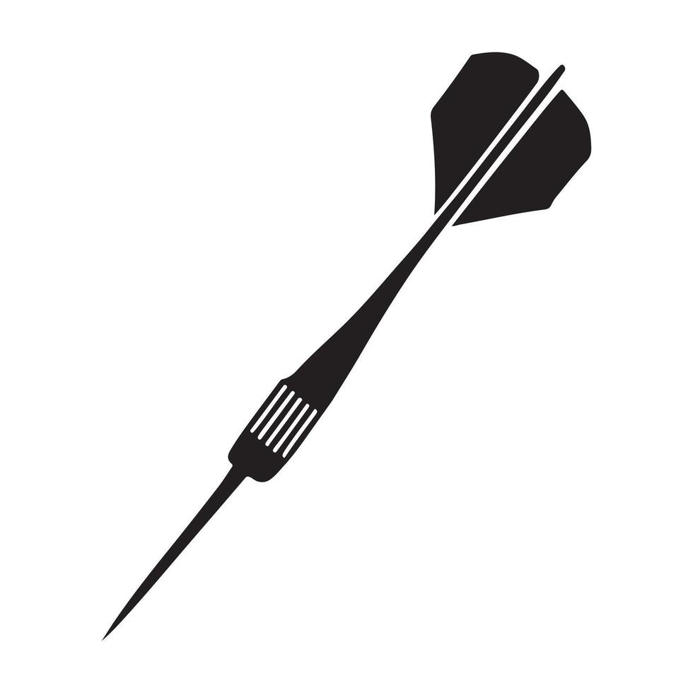 Dart Silhouette for Game and Sport Design vector