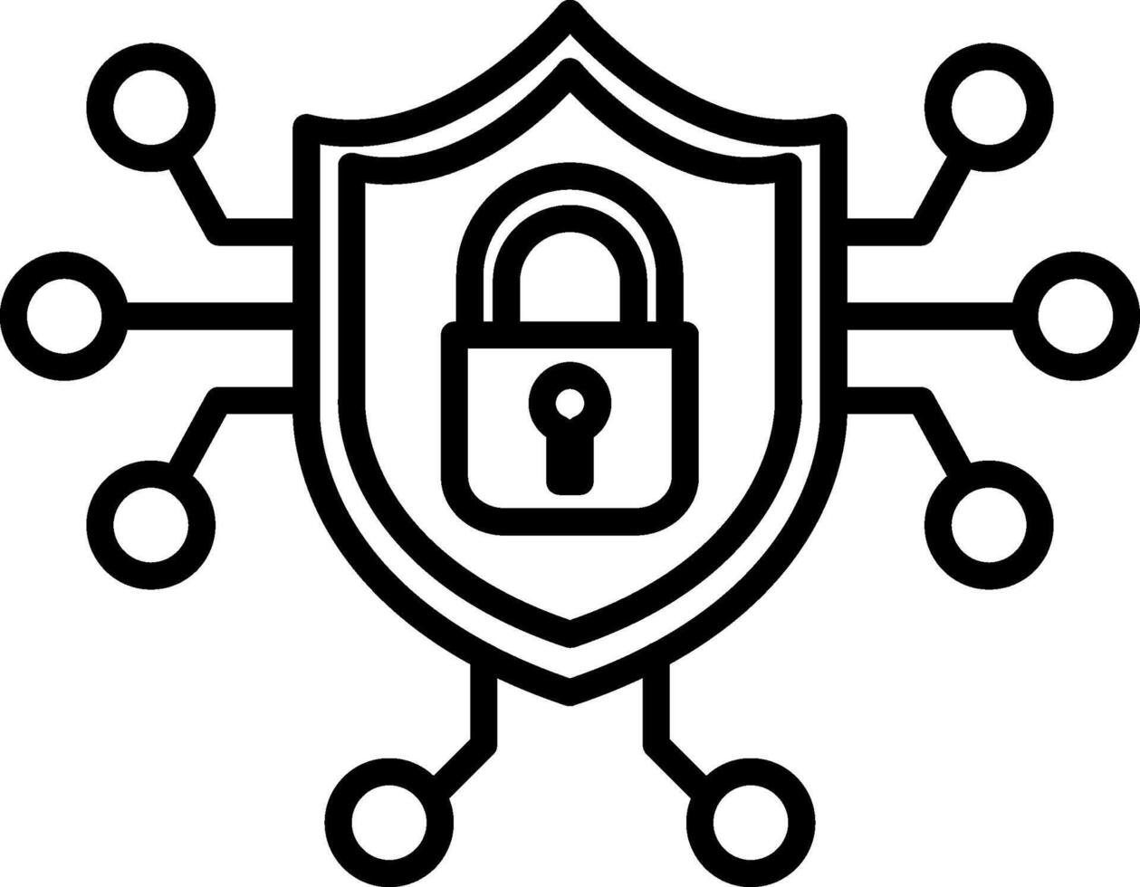 Cyber Security Icon Design Symbol vector