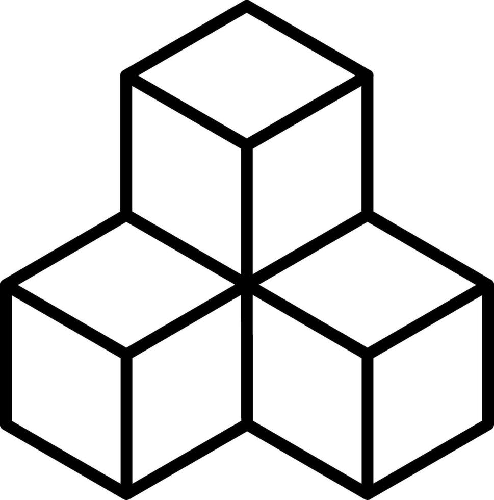 Cubes Icon Design Symbol vector