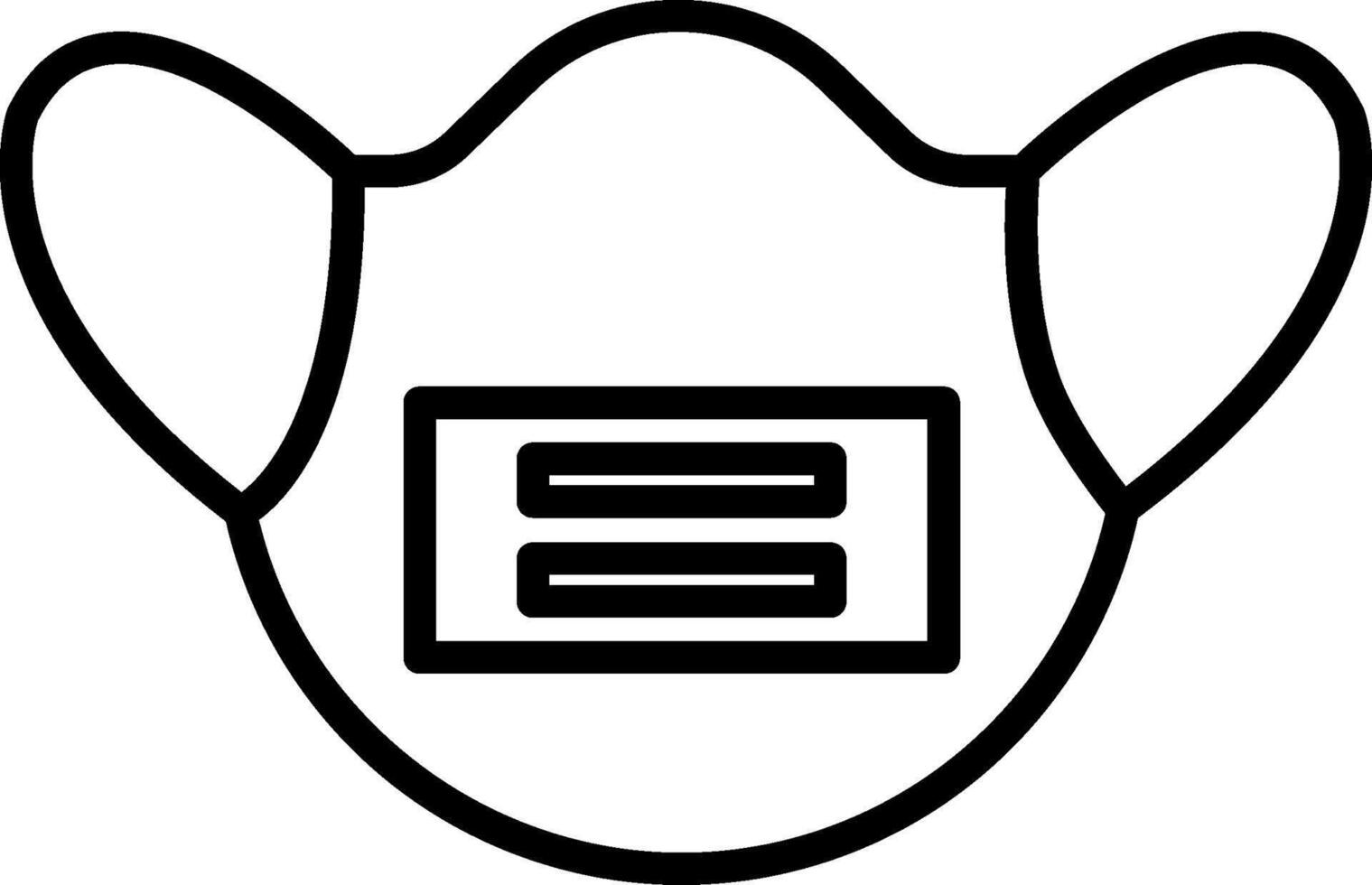 Dust Mask Icon Design Symbol vector