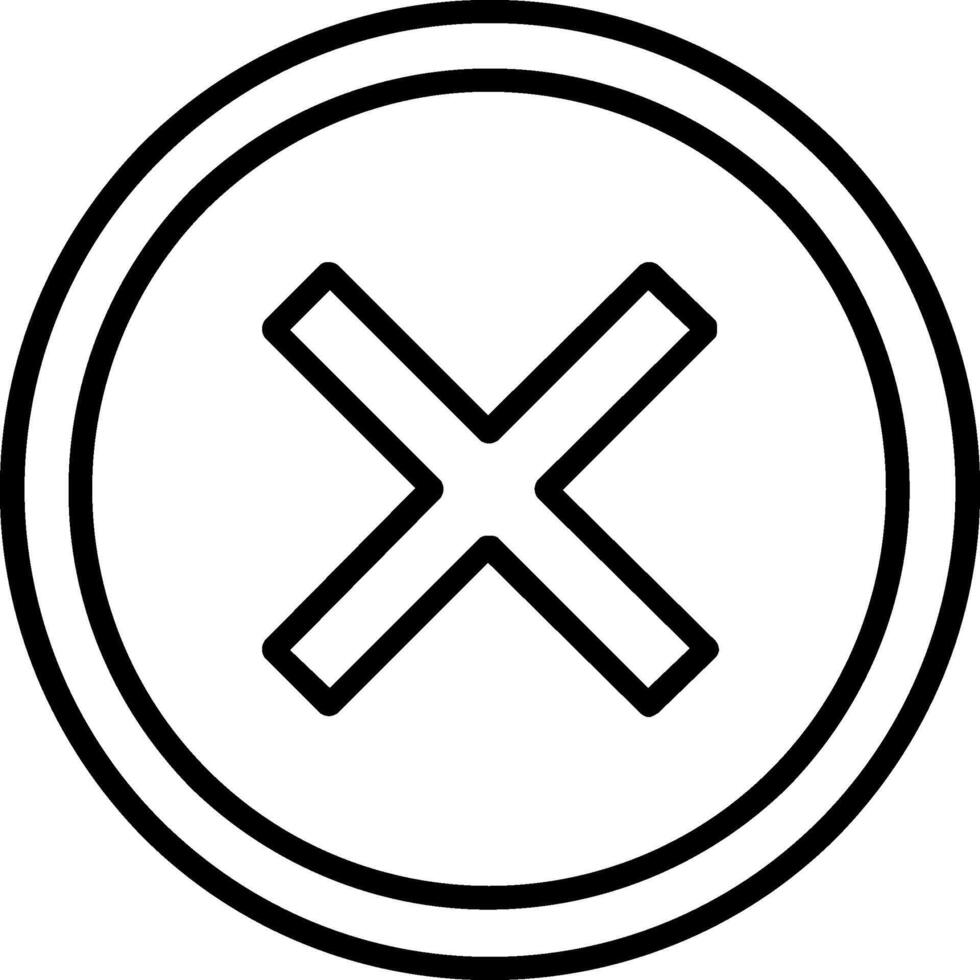 Delete Icon Design Symbol vector