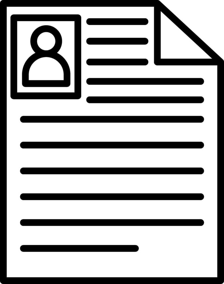 Curriculum Vitae Icon Design Symbol vector