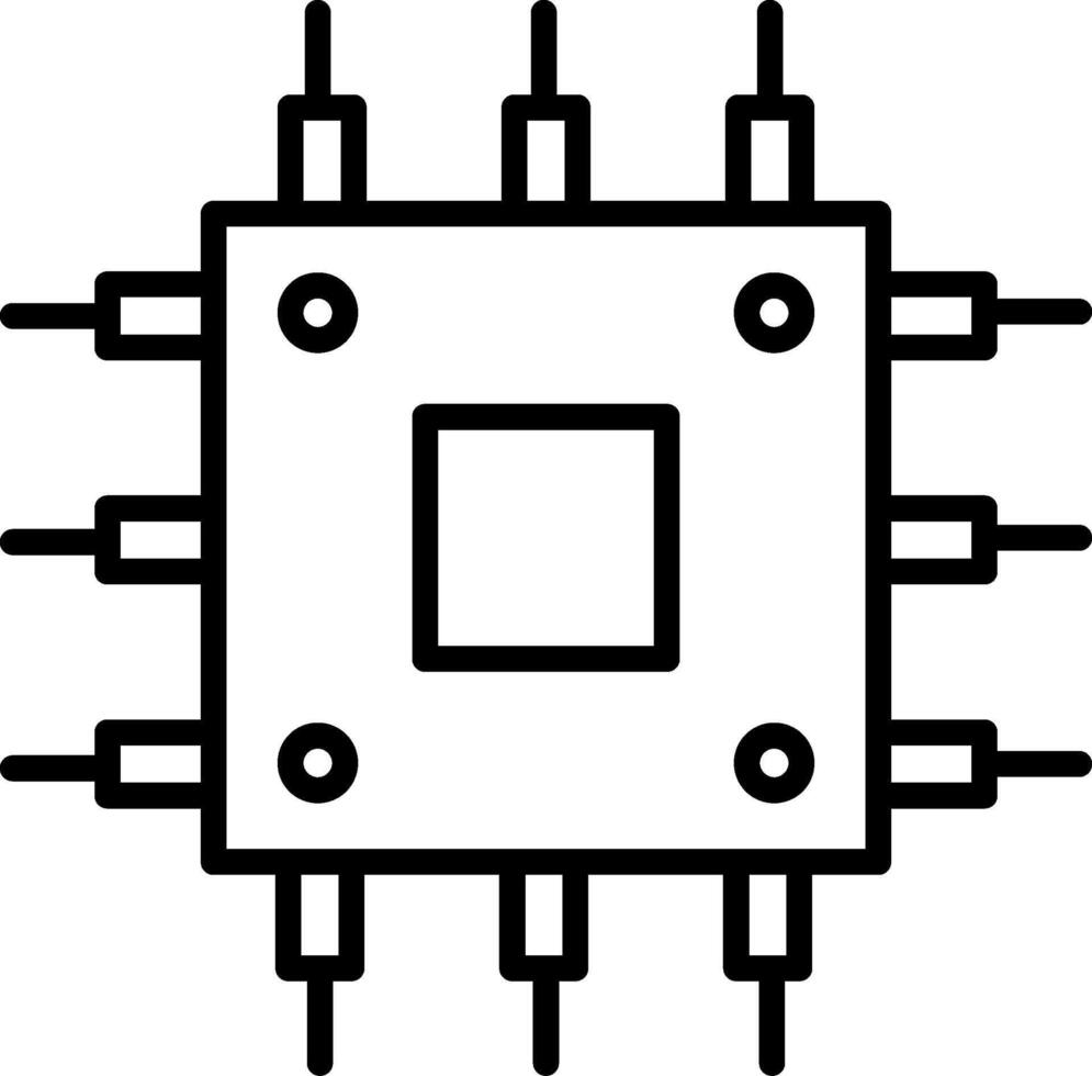Chip Icon Design Symbol vector