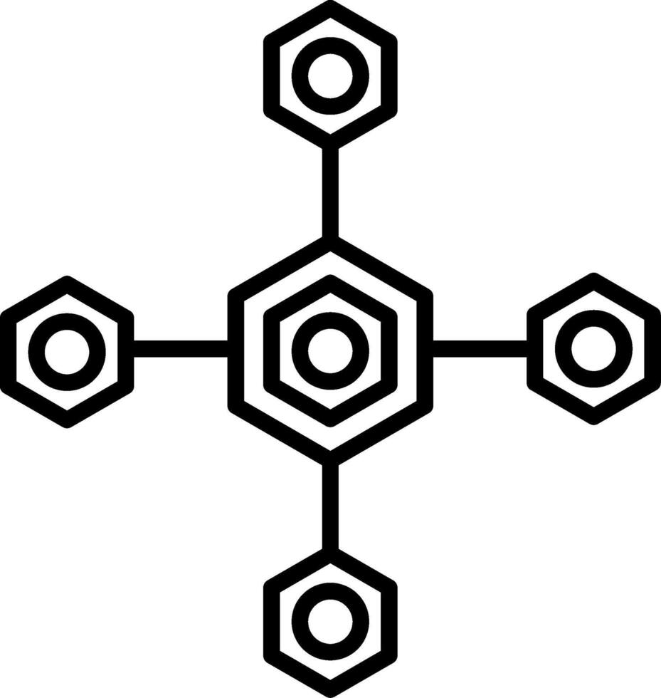 Biomolecular Icon Design Symbol vector