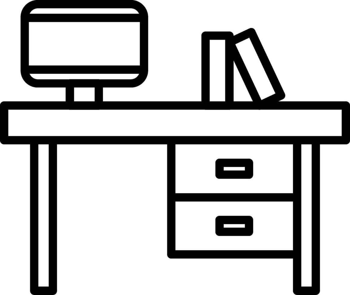 Desk Icon Design Symbol vector