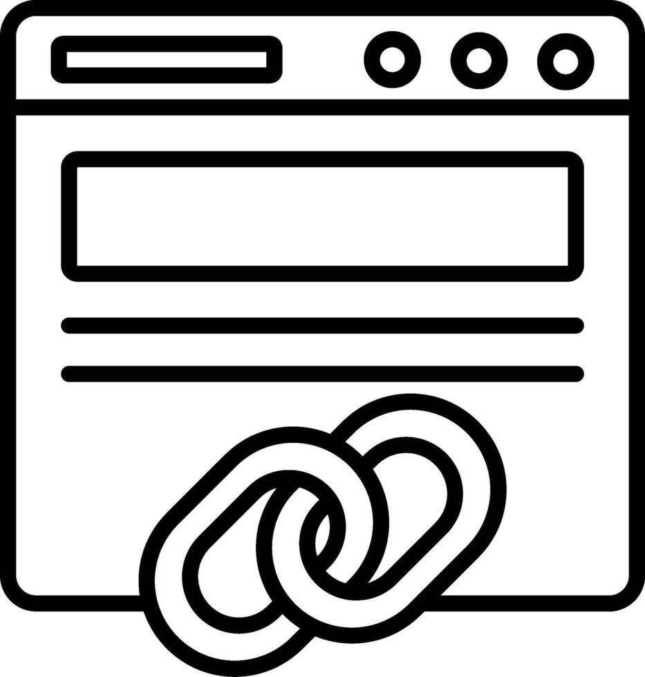 Backlinks Icon Design Symbol vector