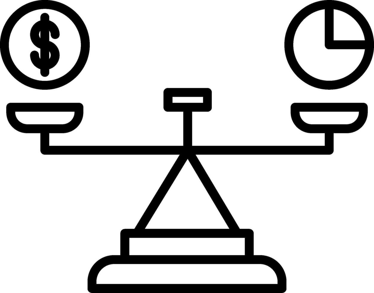 Balance Icon Design Symbol vector