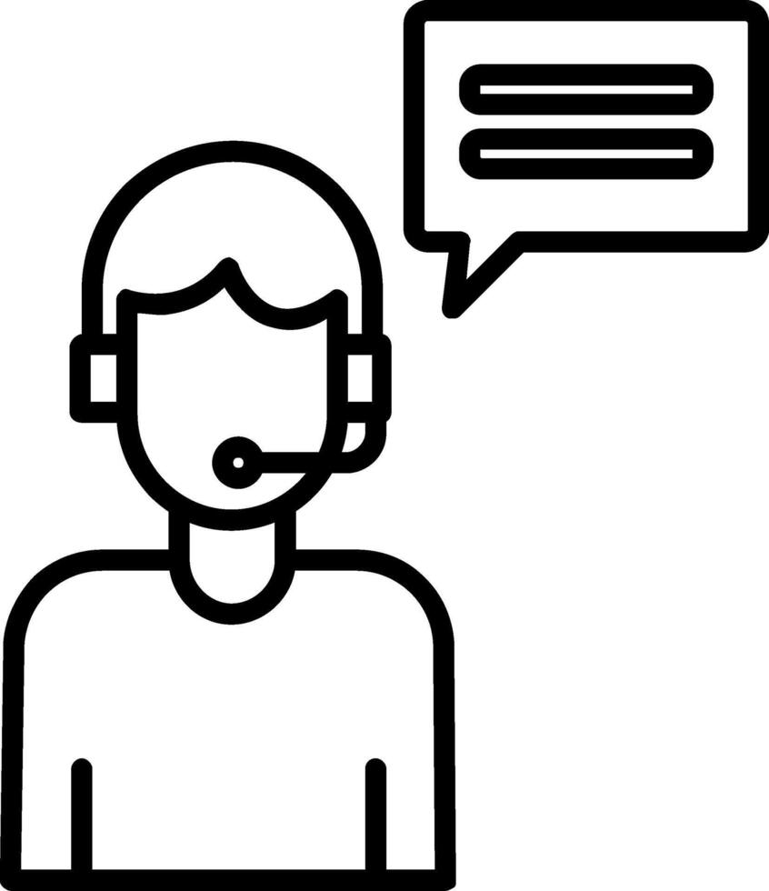 Customer Service Agent Icon Design Symbol vector