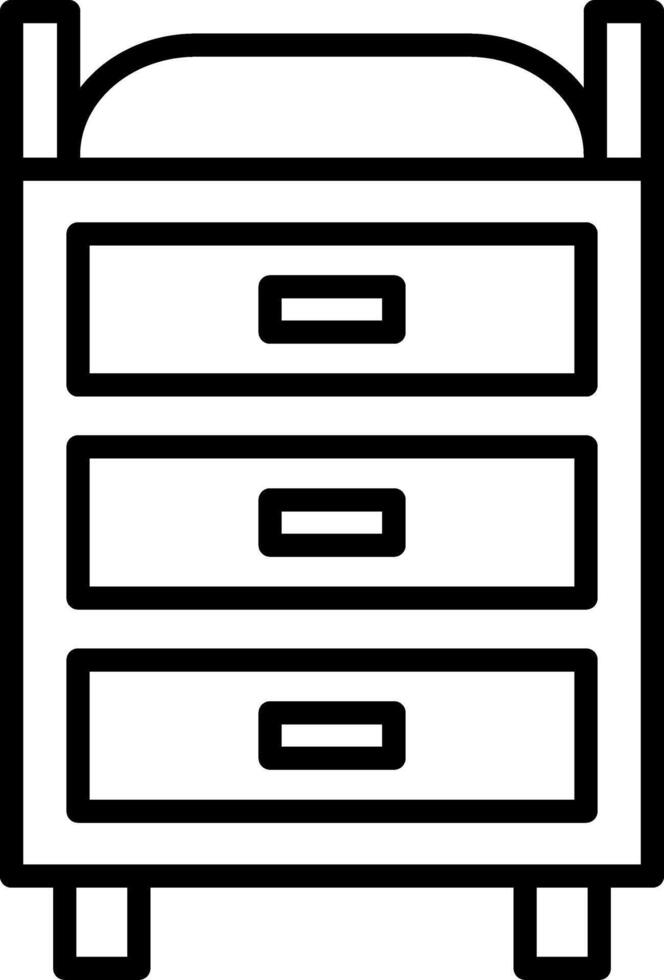 Changing Table Icon Design Symbol vector