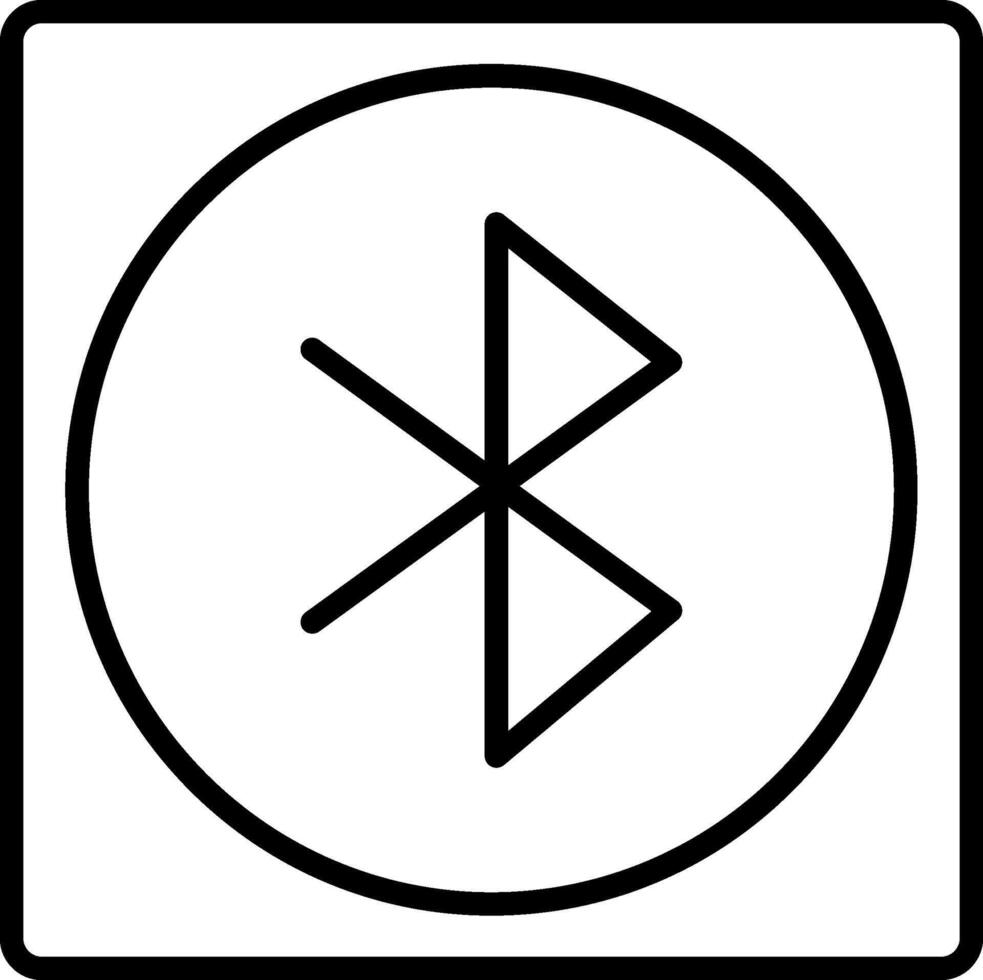 Bluetooth Icon Design Symbol vector