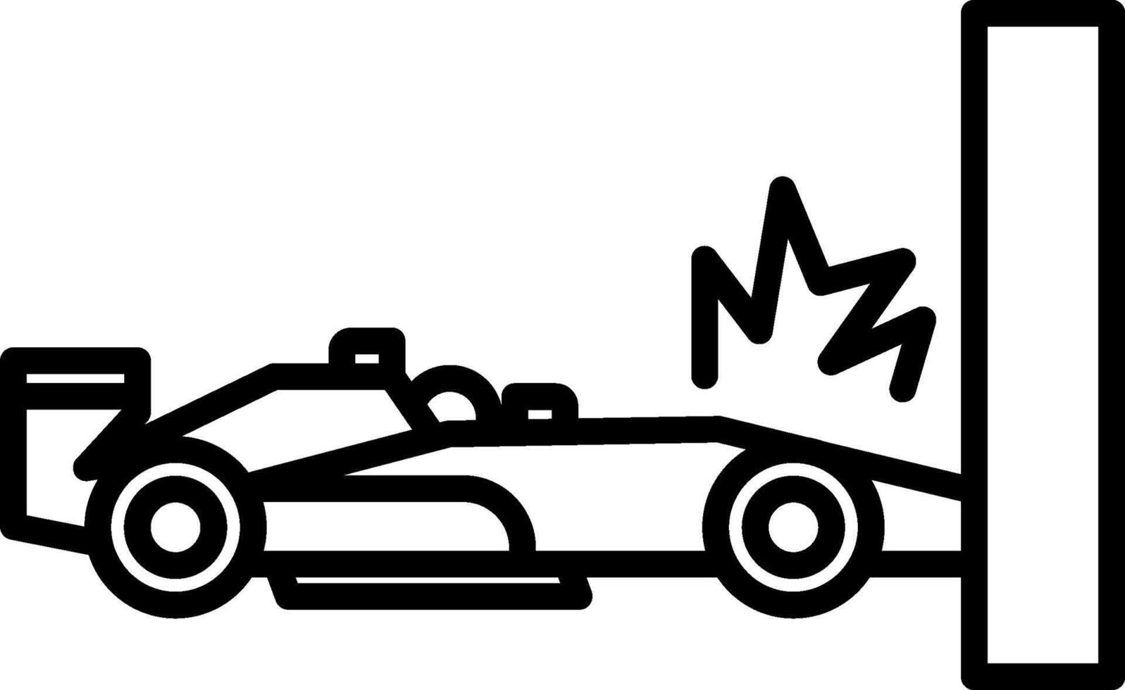 Car Accident Icon Design Symbol vector