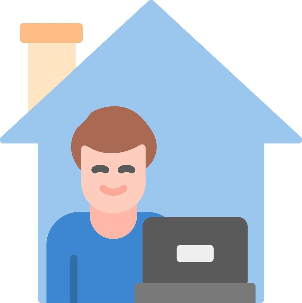 Work From Home Icon Design Symbol vector