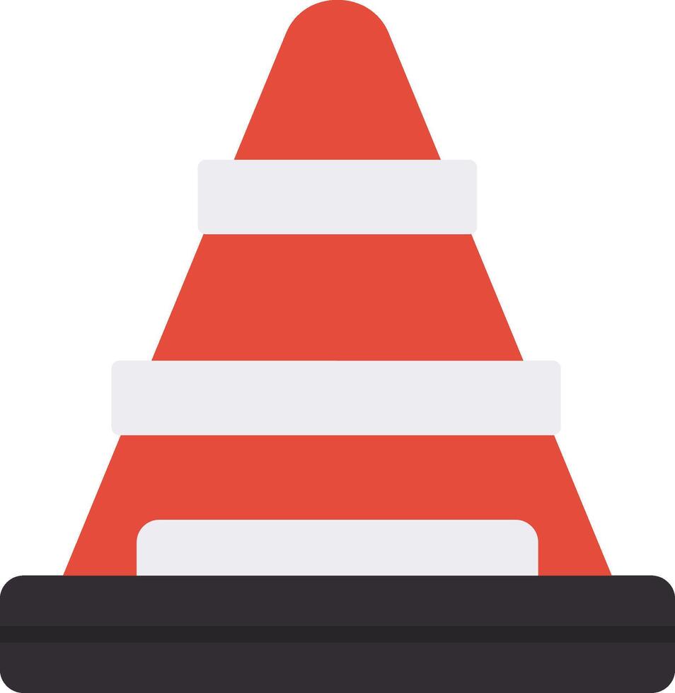 Traffic Cone Icon Design Symbol vector
