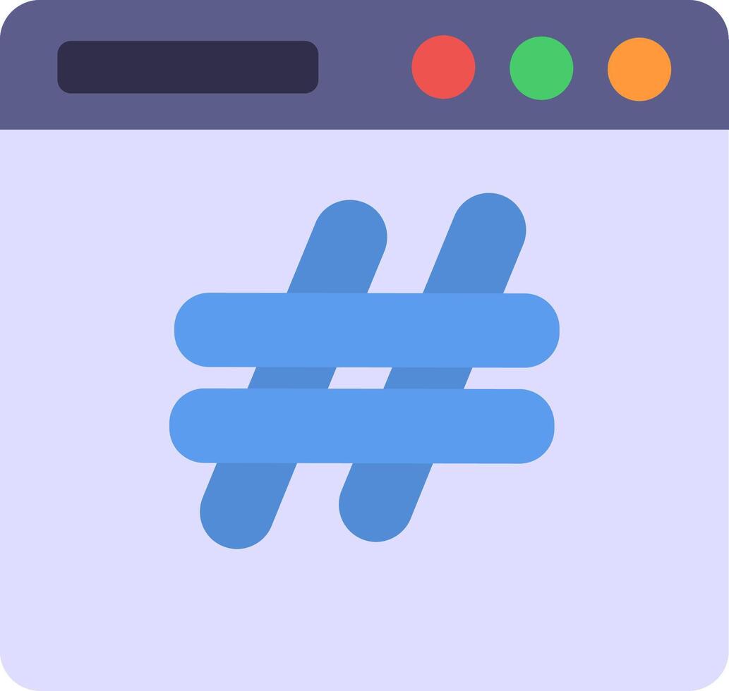 Hashtags Icon Design Symbol vector