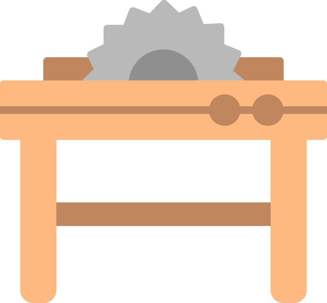 Table Saw Icon Design Symbol vector