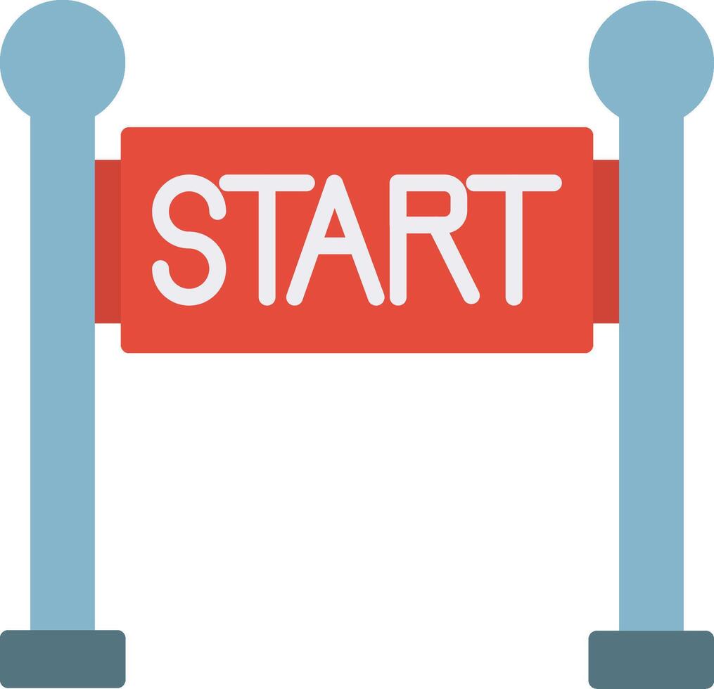 Start Line Icon Design Symbol vector