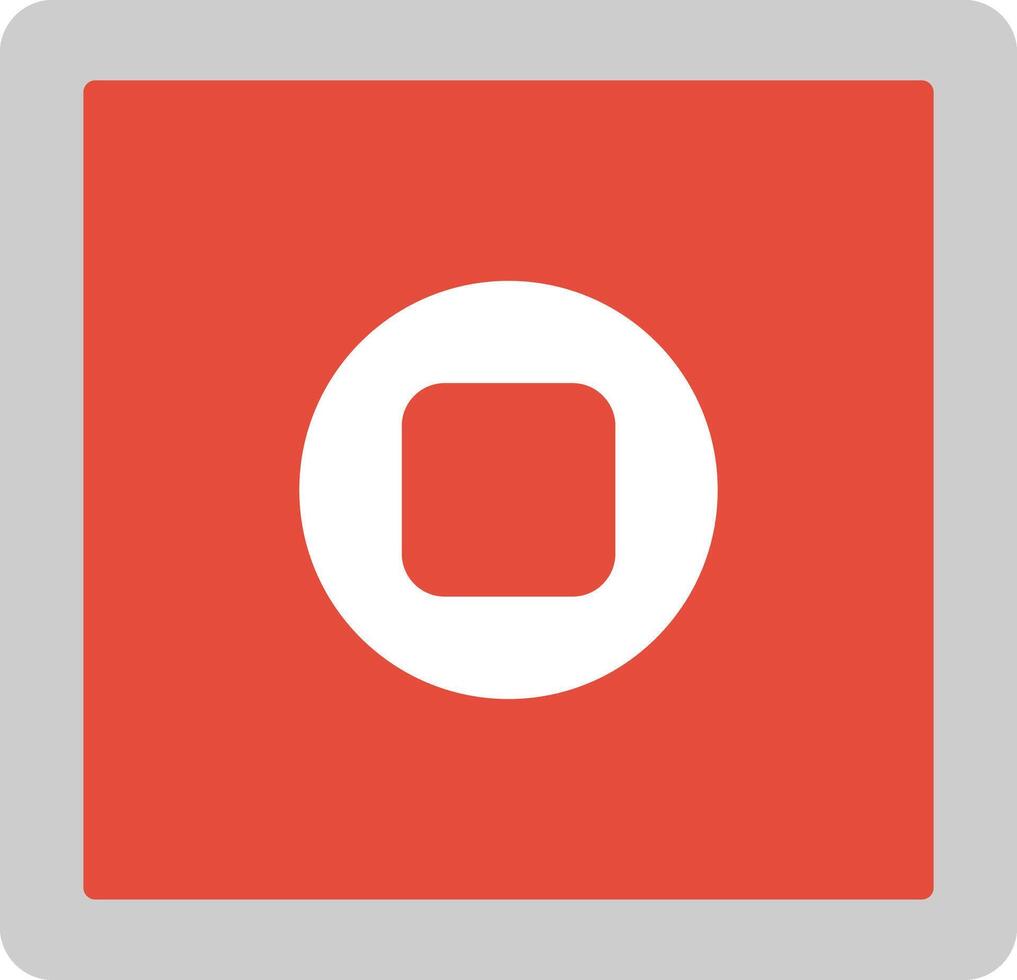 Stop Button Icon Design Symbol vector