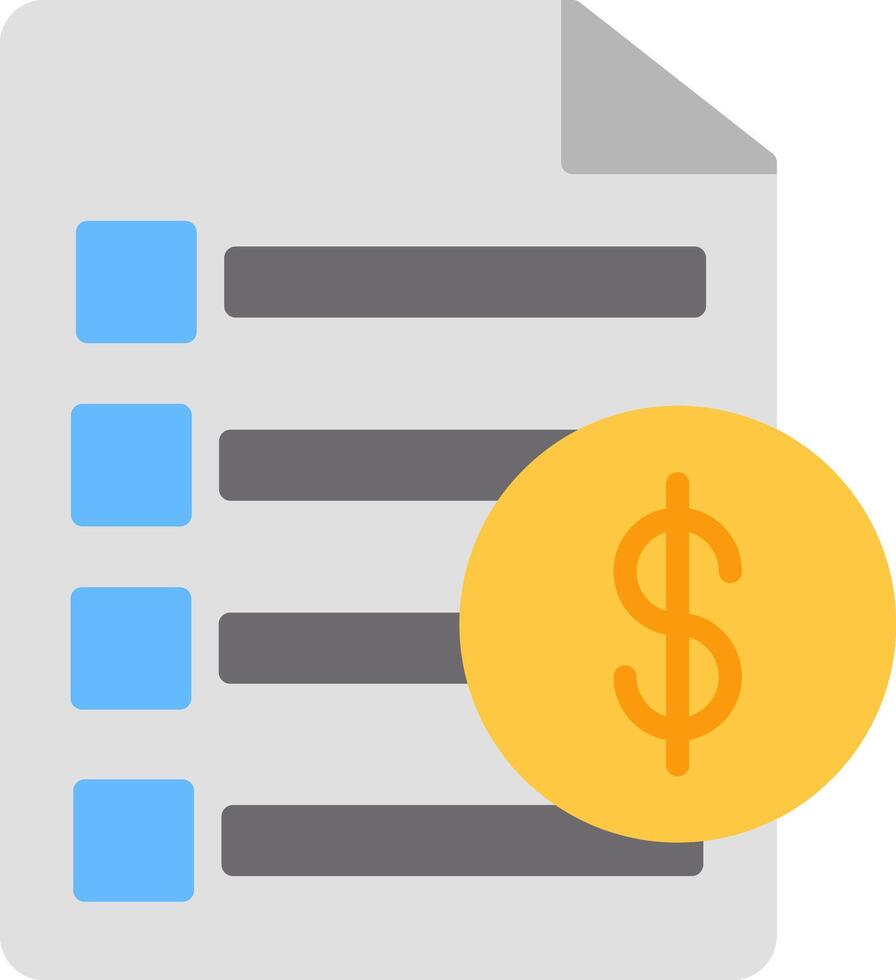 Invoice Icon Design Symbol vector