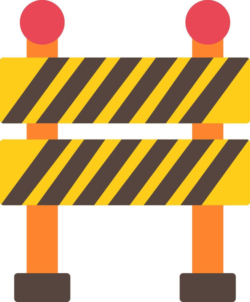 Road Block Icon Design Symbol vector
