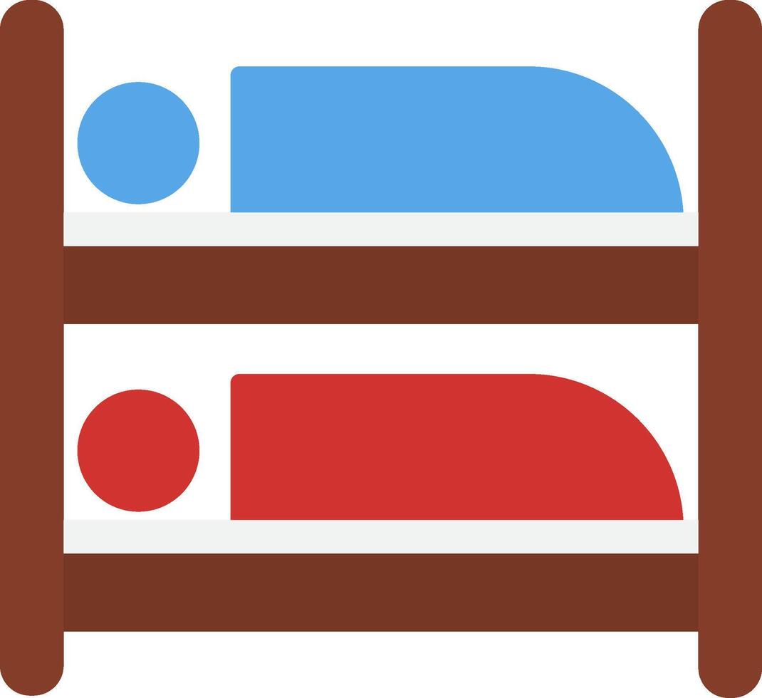 Bunk Bed Icon Design Symbol vector