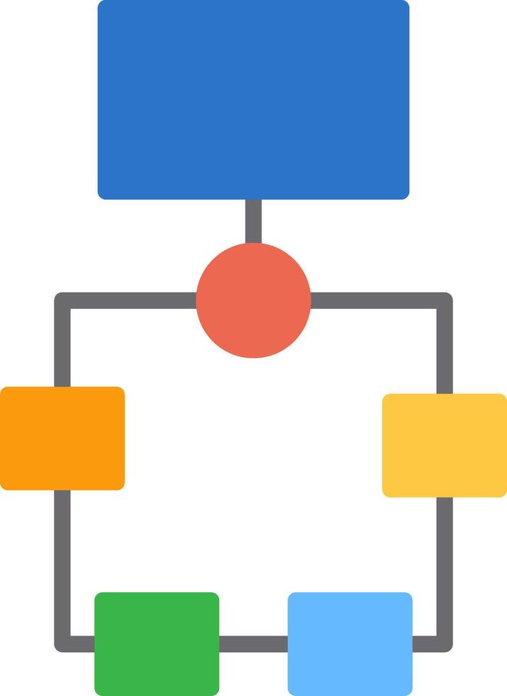 Flowchart Icon Design Symbol vector