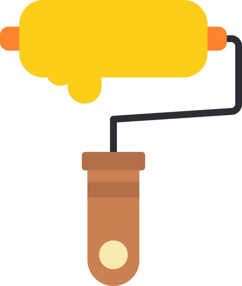 Paint Roller Icon Design Symbol vector