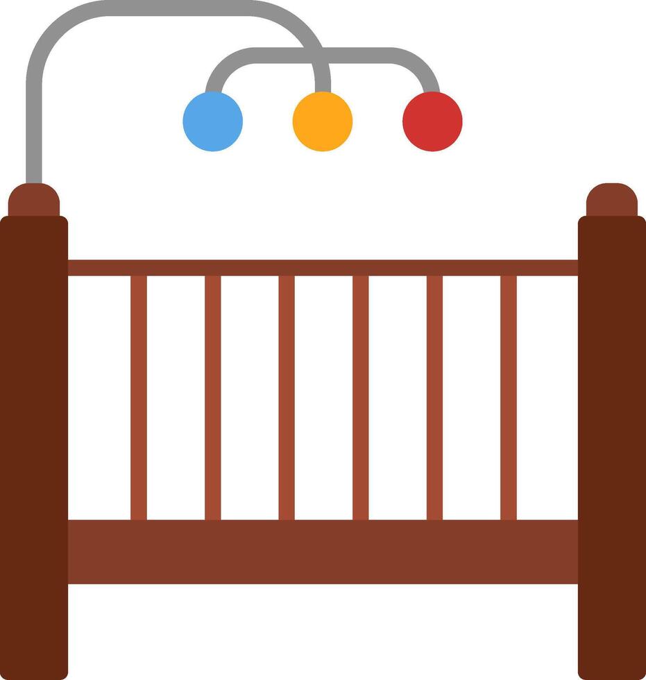 Baby Crib Icon Design Symbol vector
