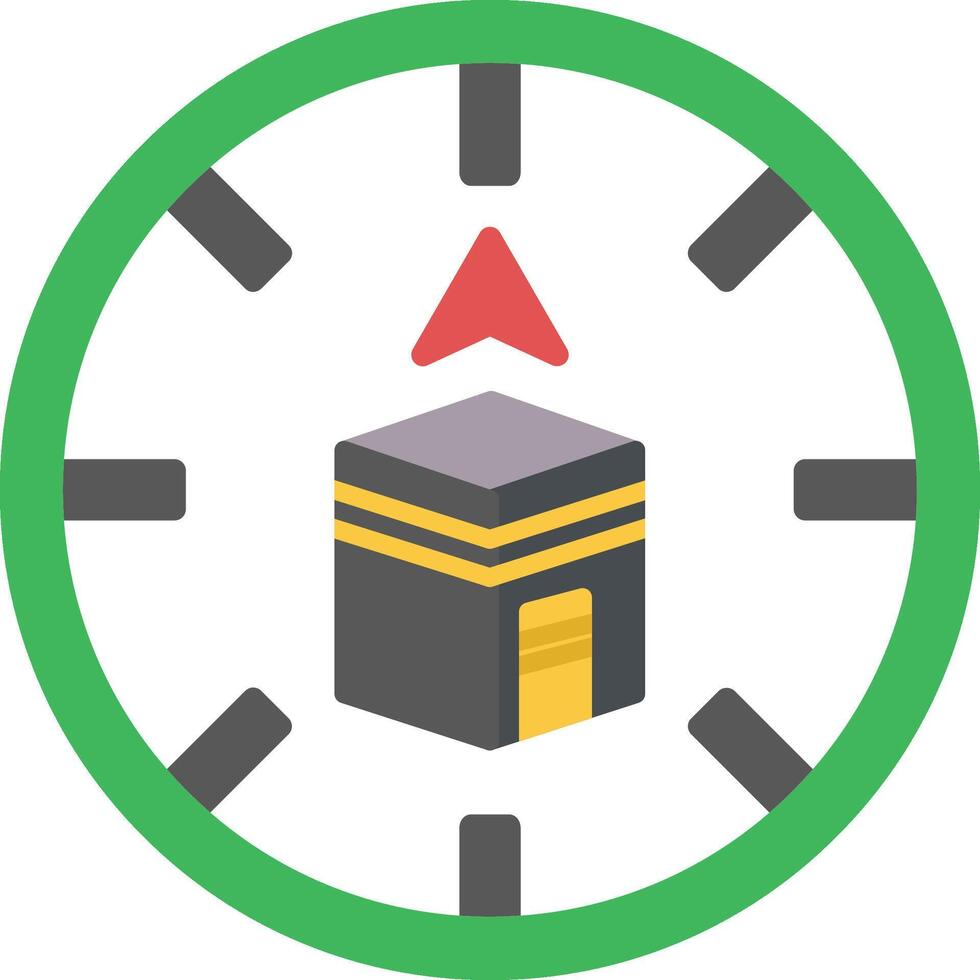 Qibla Icon Design Symbol vector
