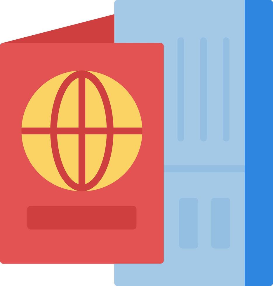 Passport Icon Design Symbol vector