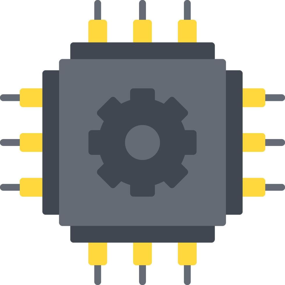 Cpu Icon Design Symbol vector