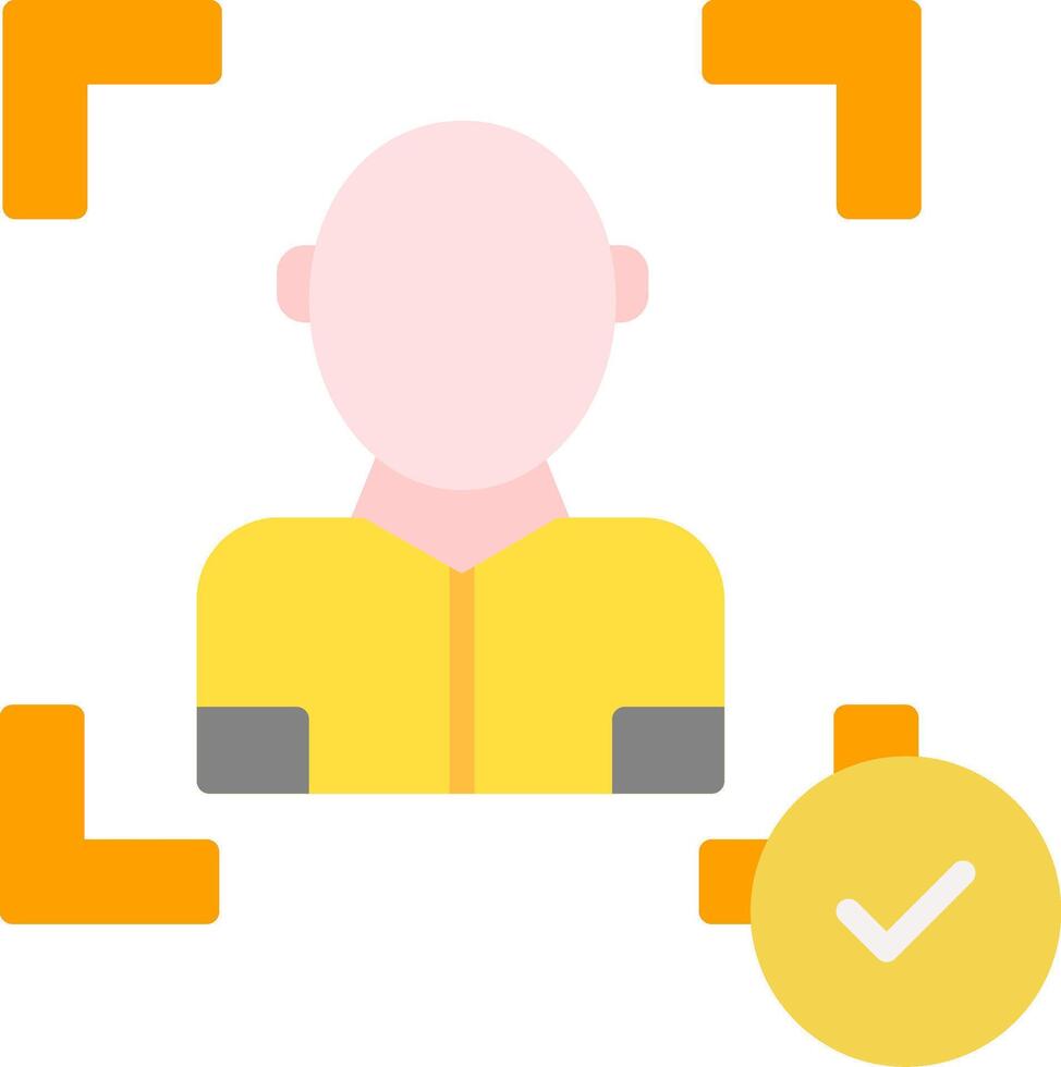 Face Scan Icon Design Symbol vector