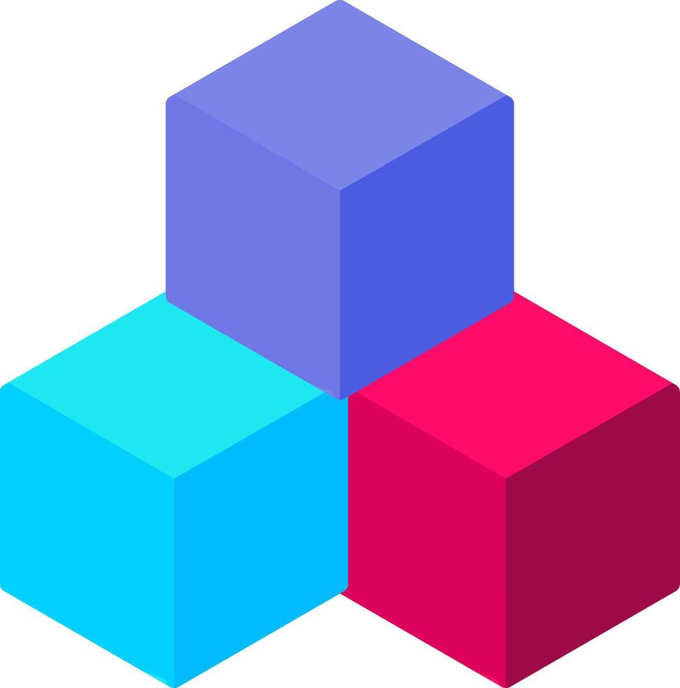 Cubes Icon Design Symbol vector