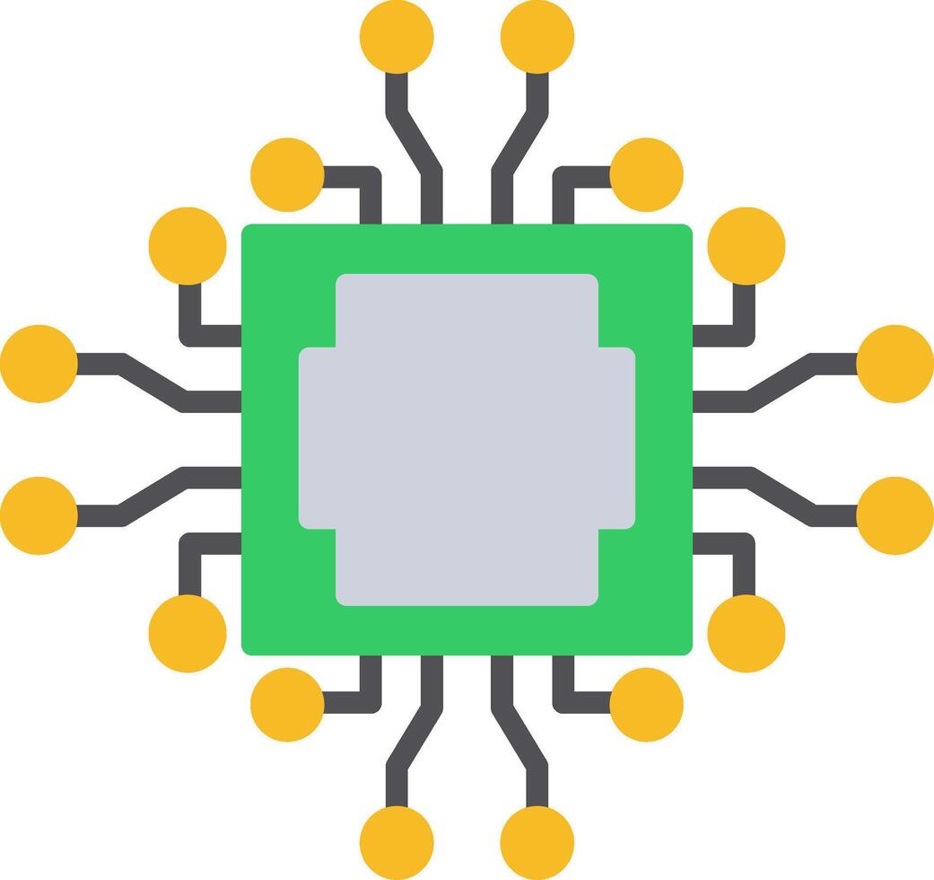 Cpu Icon Design Symbol vector