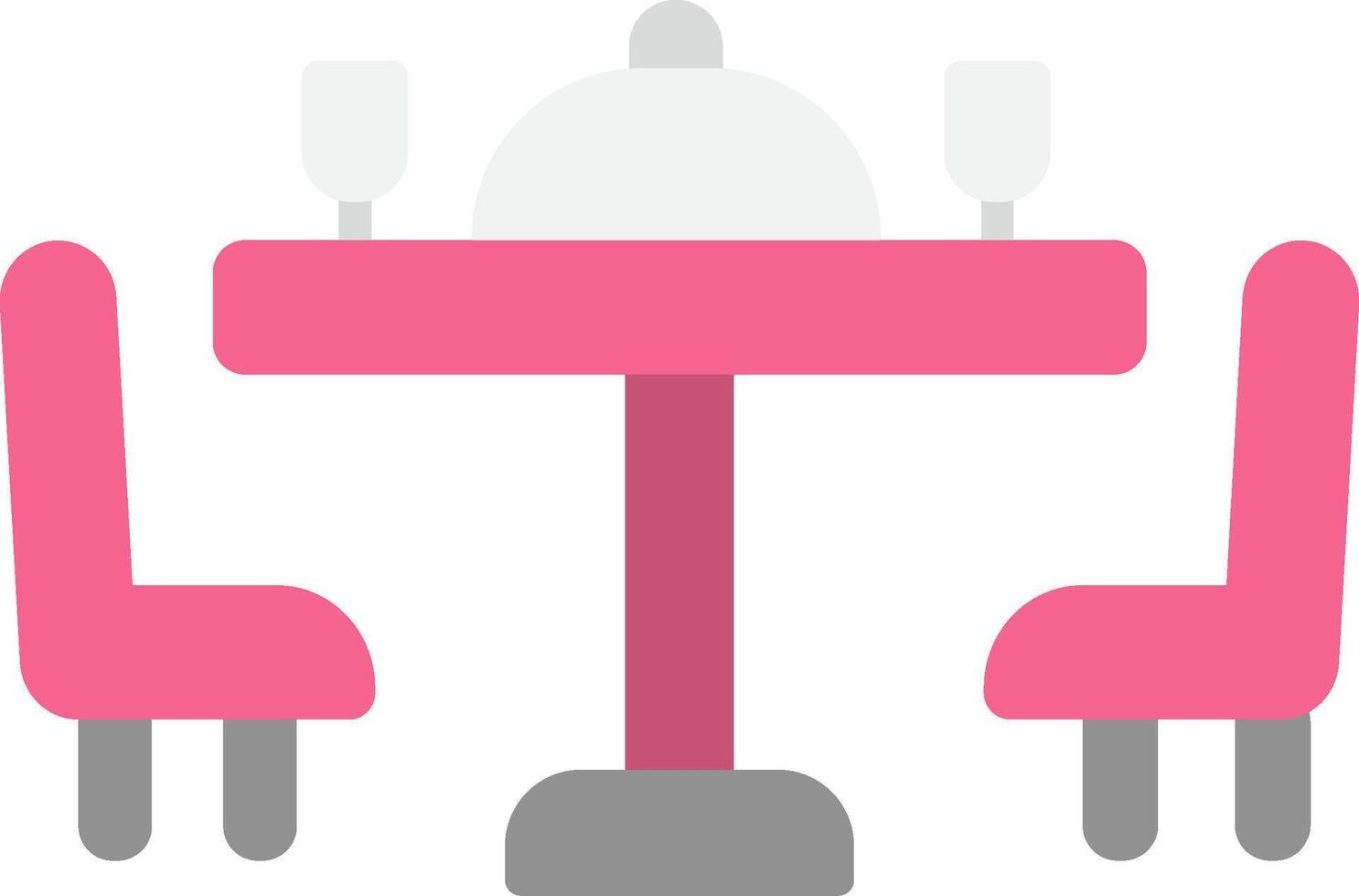 Dining Table Icon Design Symbol vector