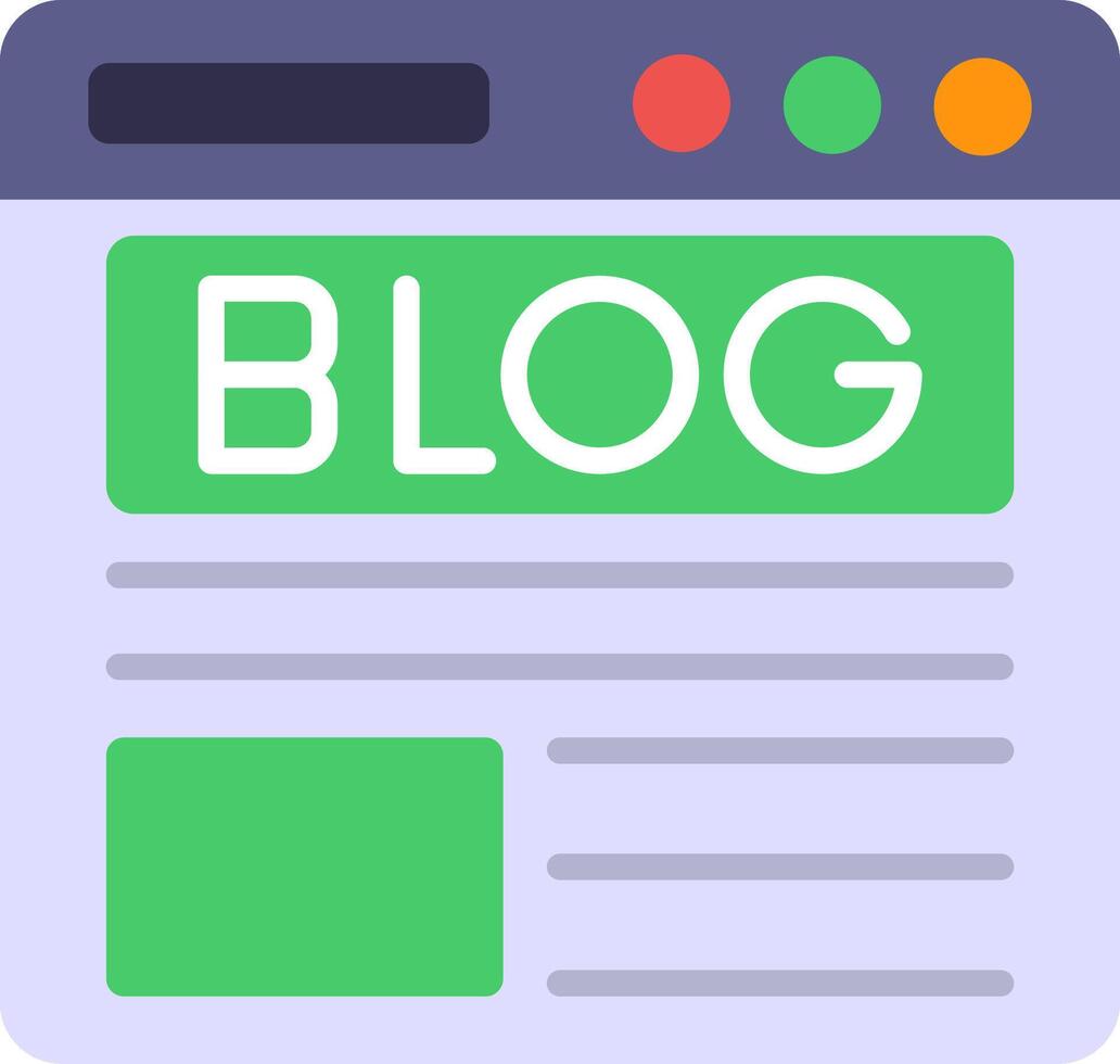 Blog Icon Design Symbol vector
