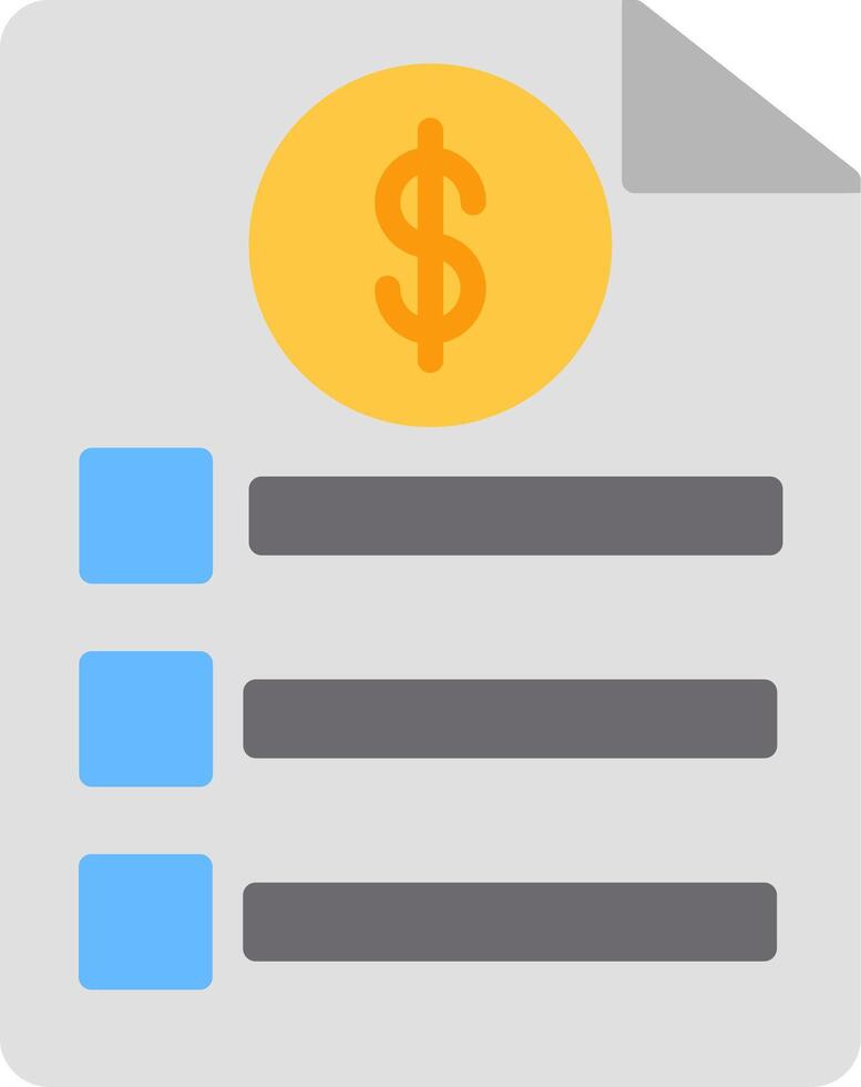 Bill Icon Design Symbol vector