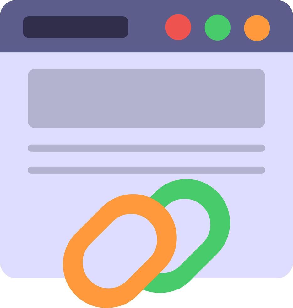 Backlinks Icon Design Symbol vector