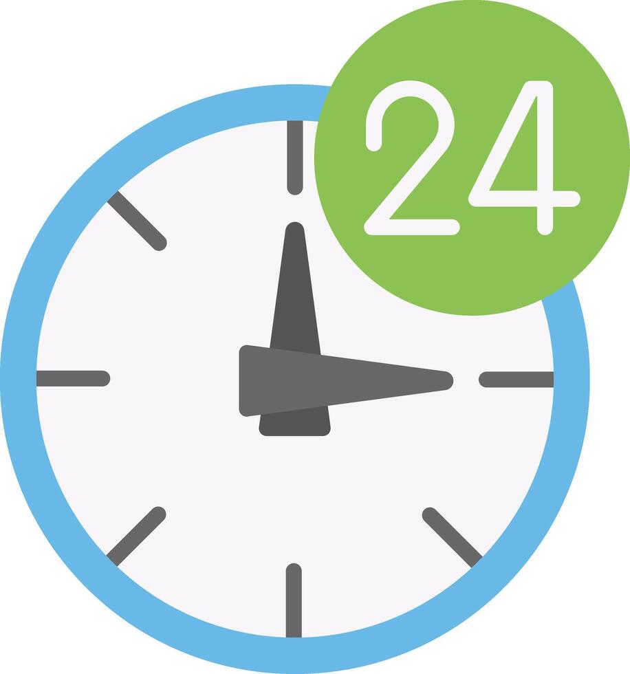 24 Hours Icon Design Symbol vector