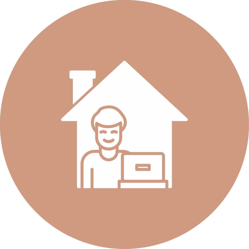 Work From Home Icon Design Symbol vector